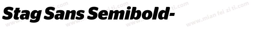 Stag Sans Semibold字体转换